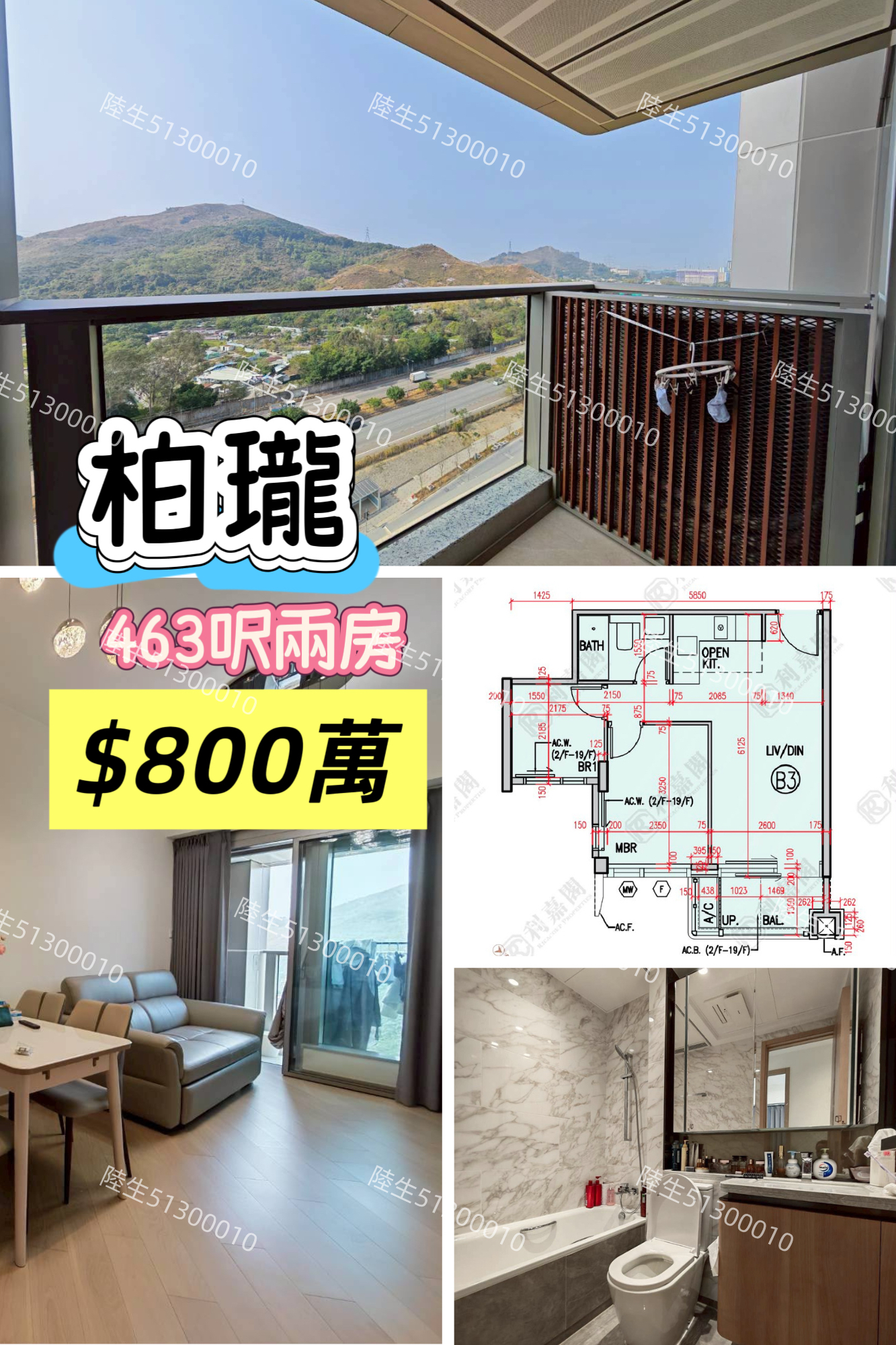 💙柏瓏 高層山景兩房