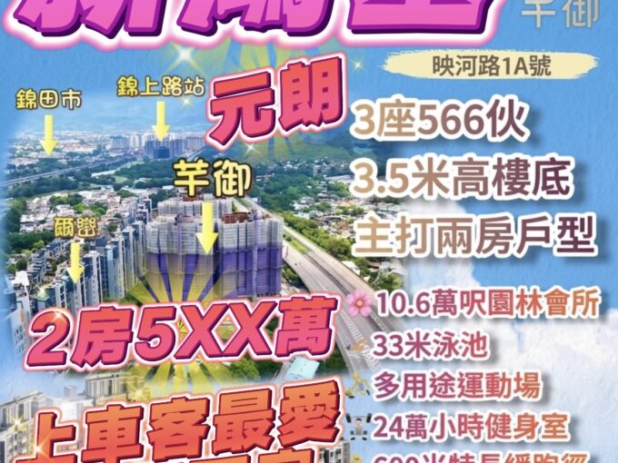 495萬 元朗最平兩房全新 絕對真實✅ - 元朗屋網 28YuenLong.com
