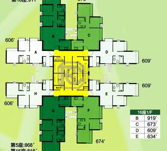 采葉庭 12樓中層 實用460呎2房1廳 $15,500 綠化低密度 - 元朗屋網 28YuenLong.com
